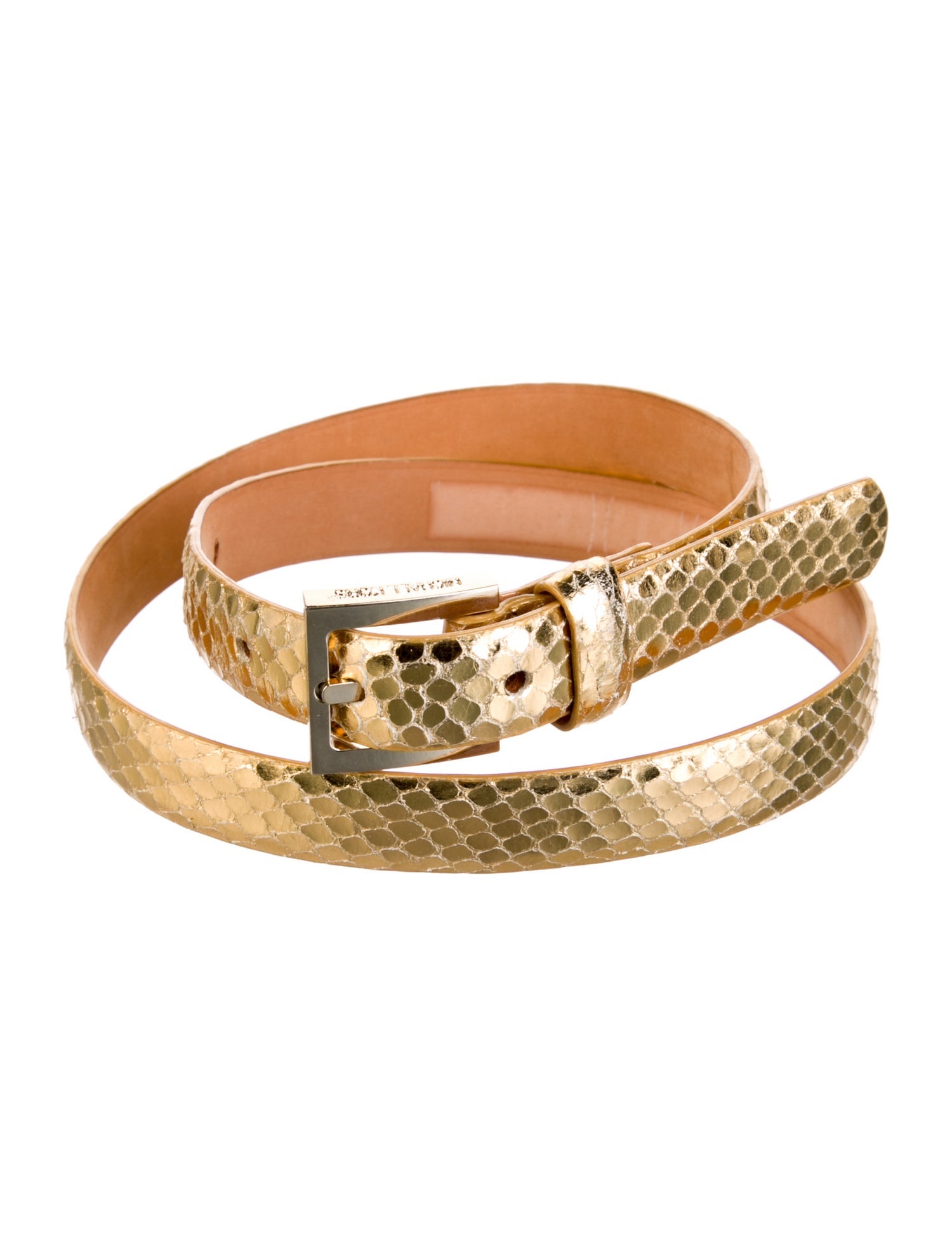 Michael Kors Skinny Leather Waist Belt