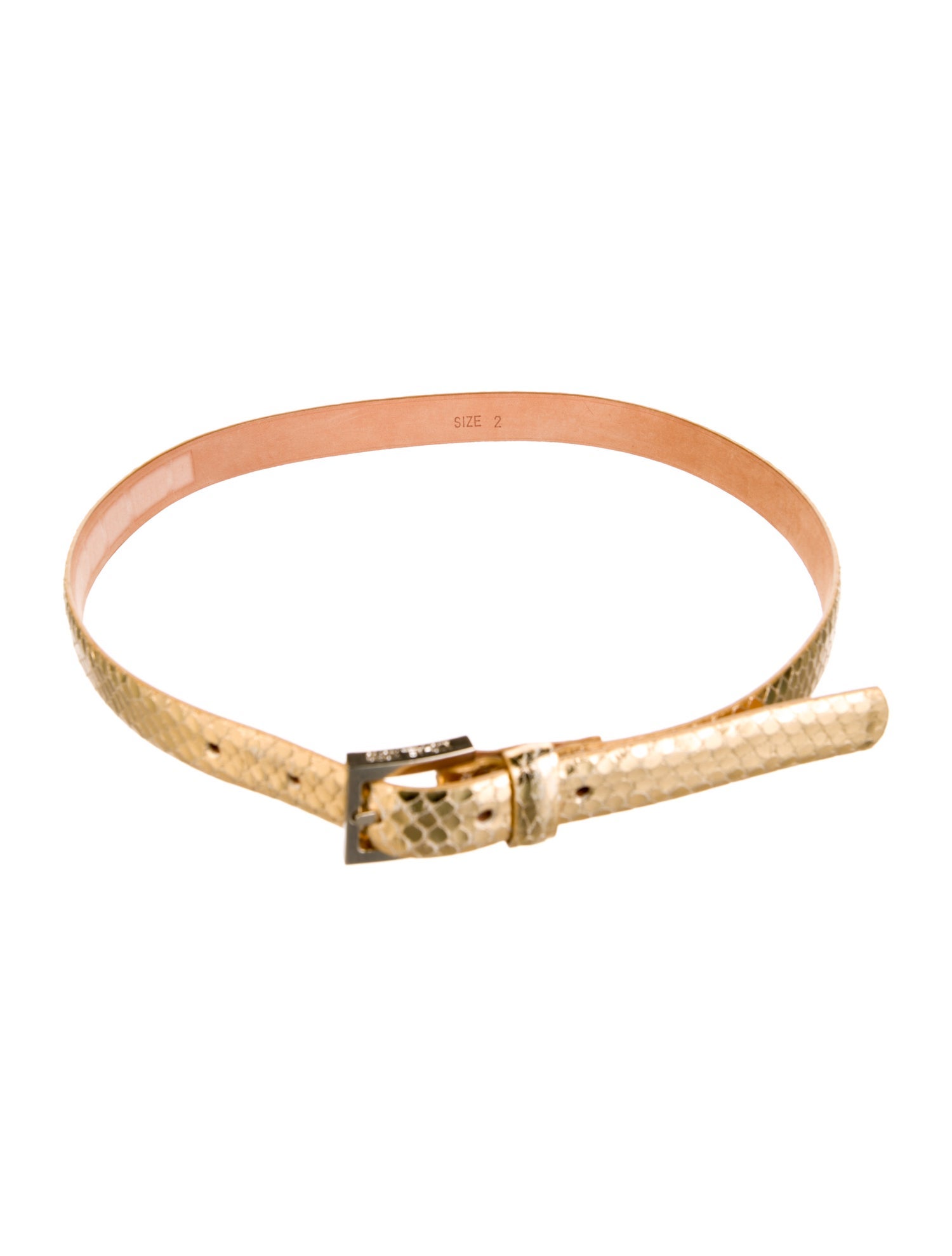 Michael Kors Skinny Leather Waist Belt