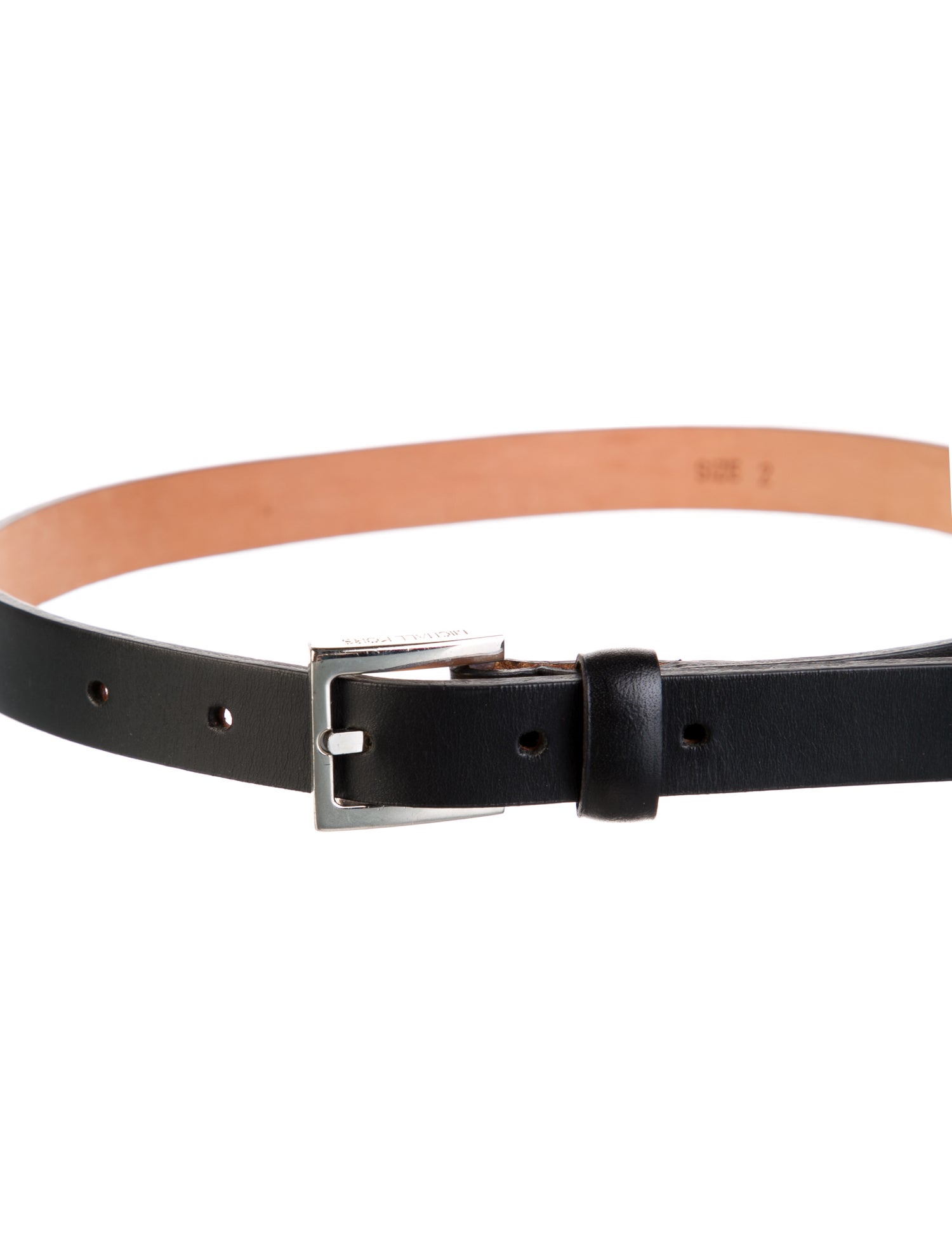 Michael Kors Skinny Leather Belt
