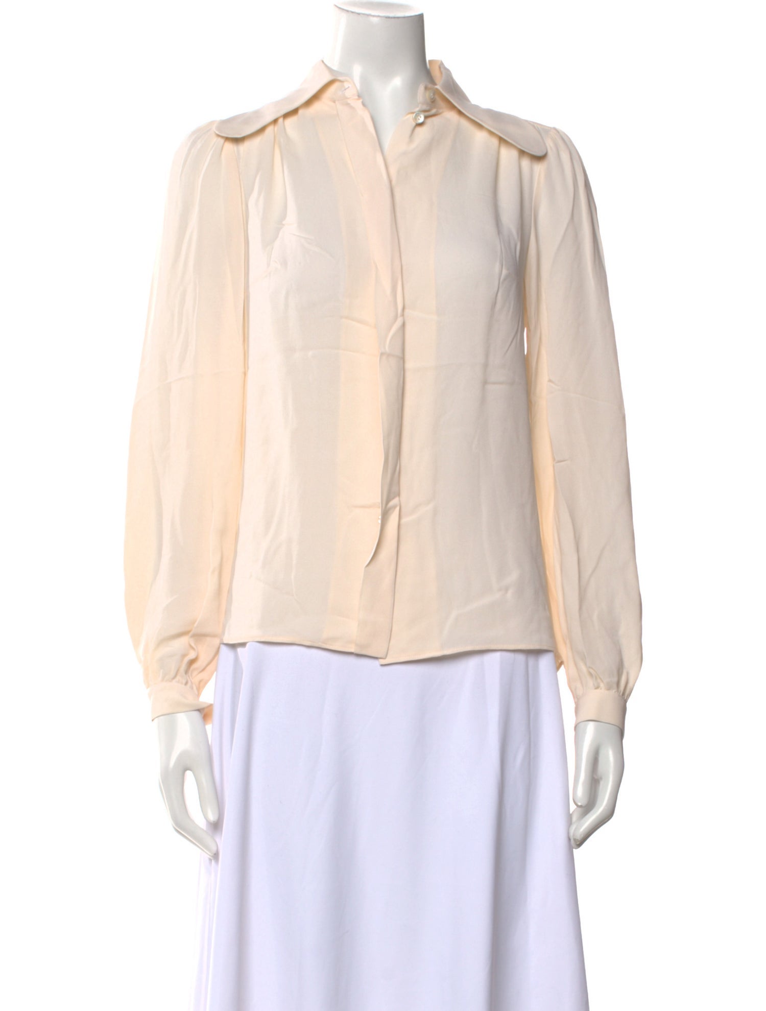 Michael Kors Silk Long Sleeve Blouse