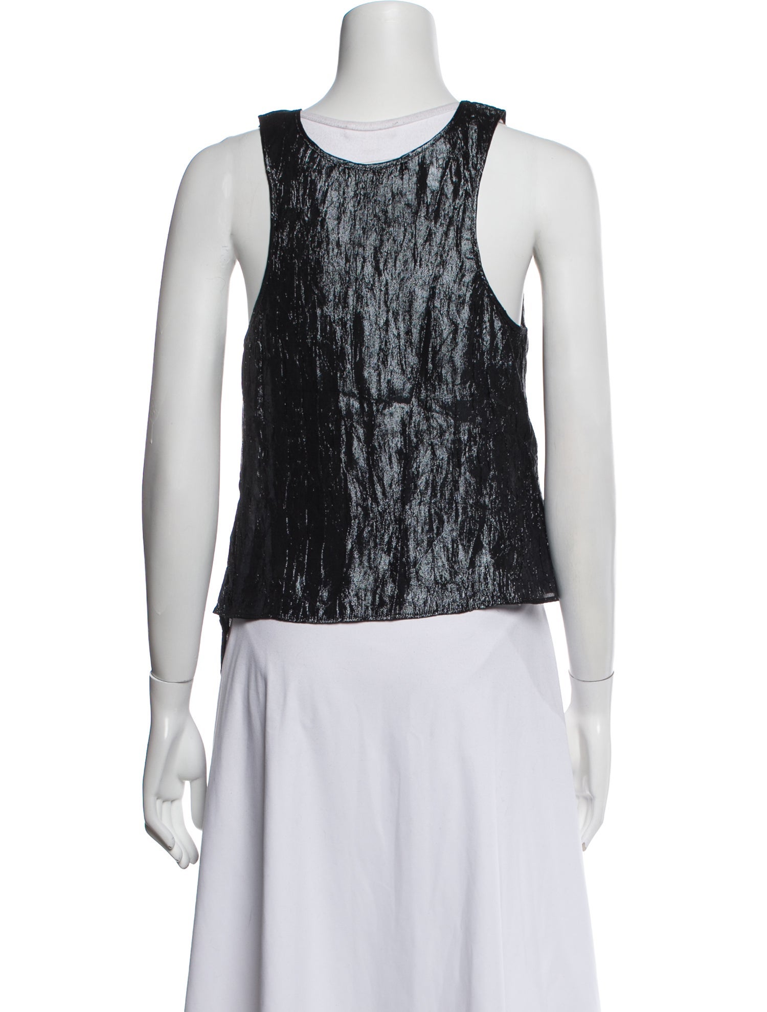 Michael Kors Silk Scoop Neck Top