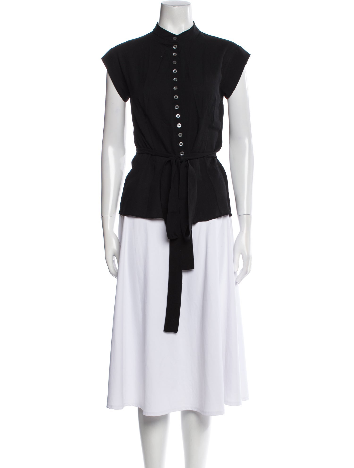 Michael Kors Silk Mock Neck Tunic