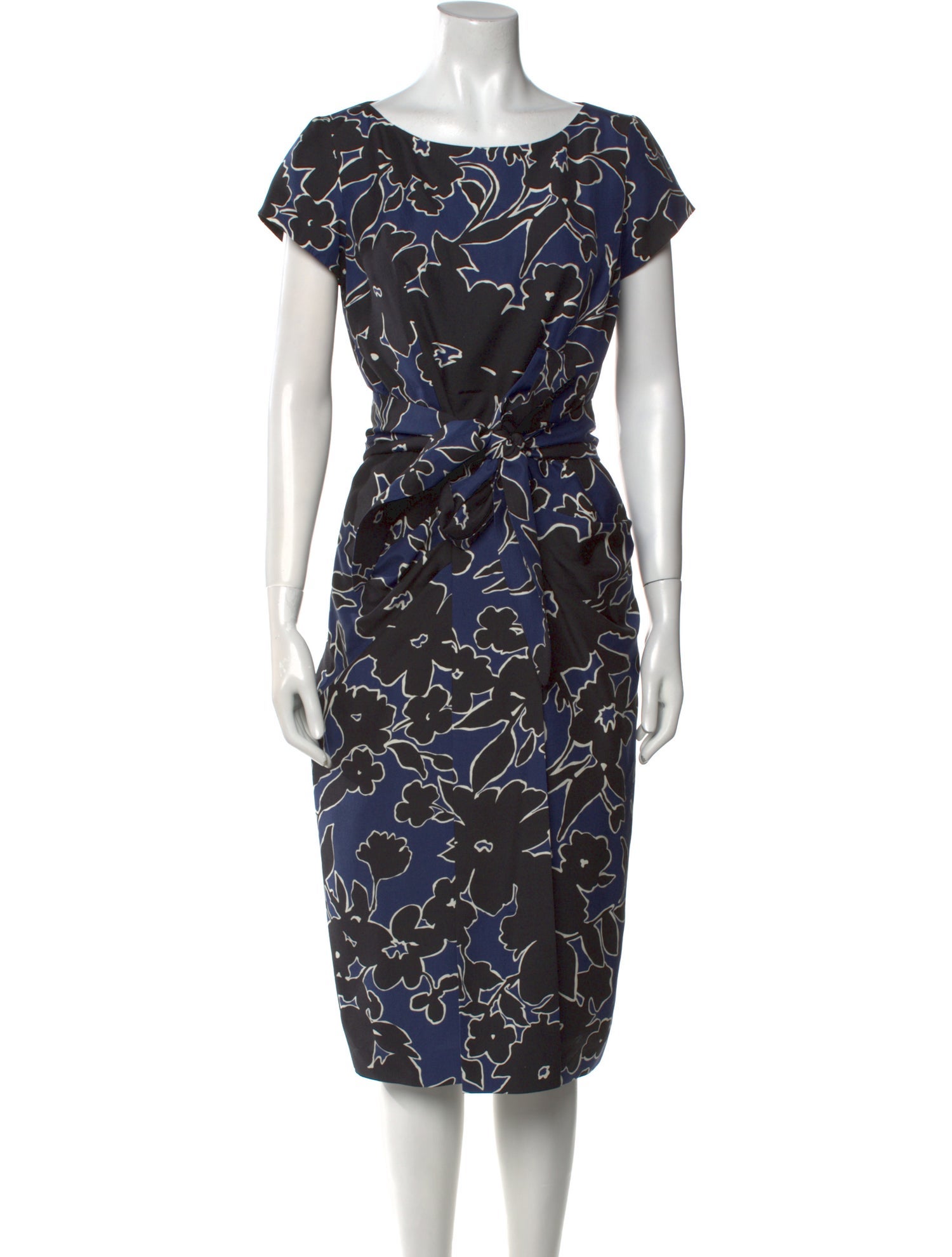 Michael Kors Silk Midi Length Dress