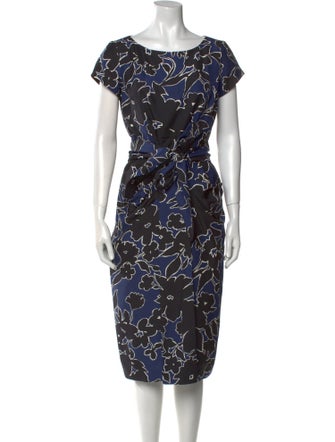 Michael Kors Silk Midi Length Dress