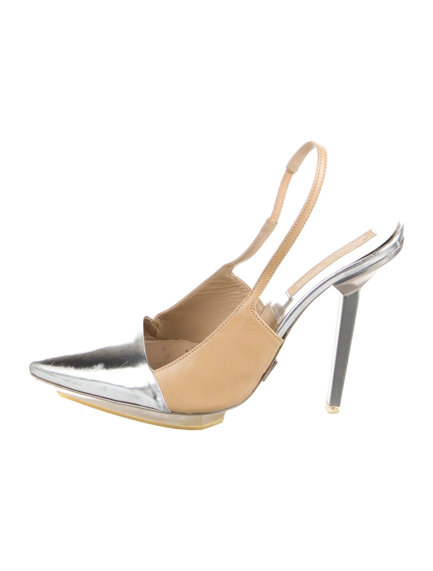 Michael Kors Leather Slingback Pumps