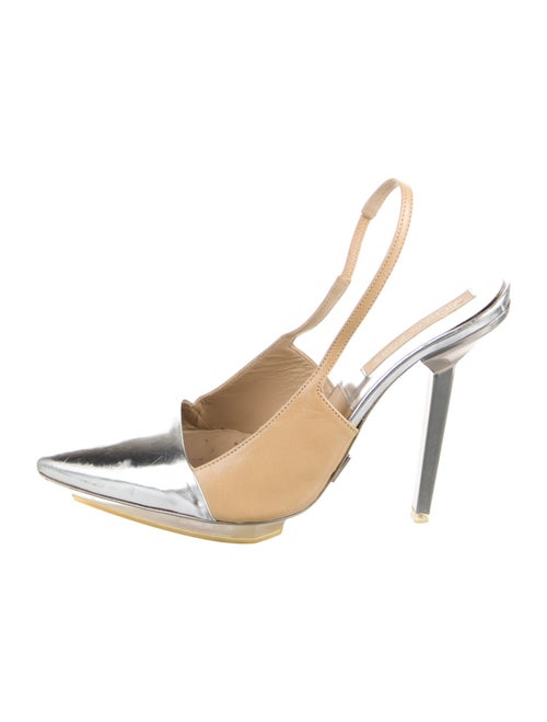 Michael Kors Leather Slingback Pumps