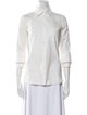 Michael Kors Three-Quarter Sleeve Button-Up Top