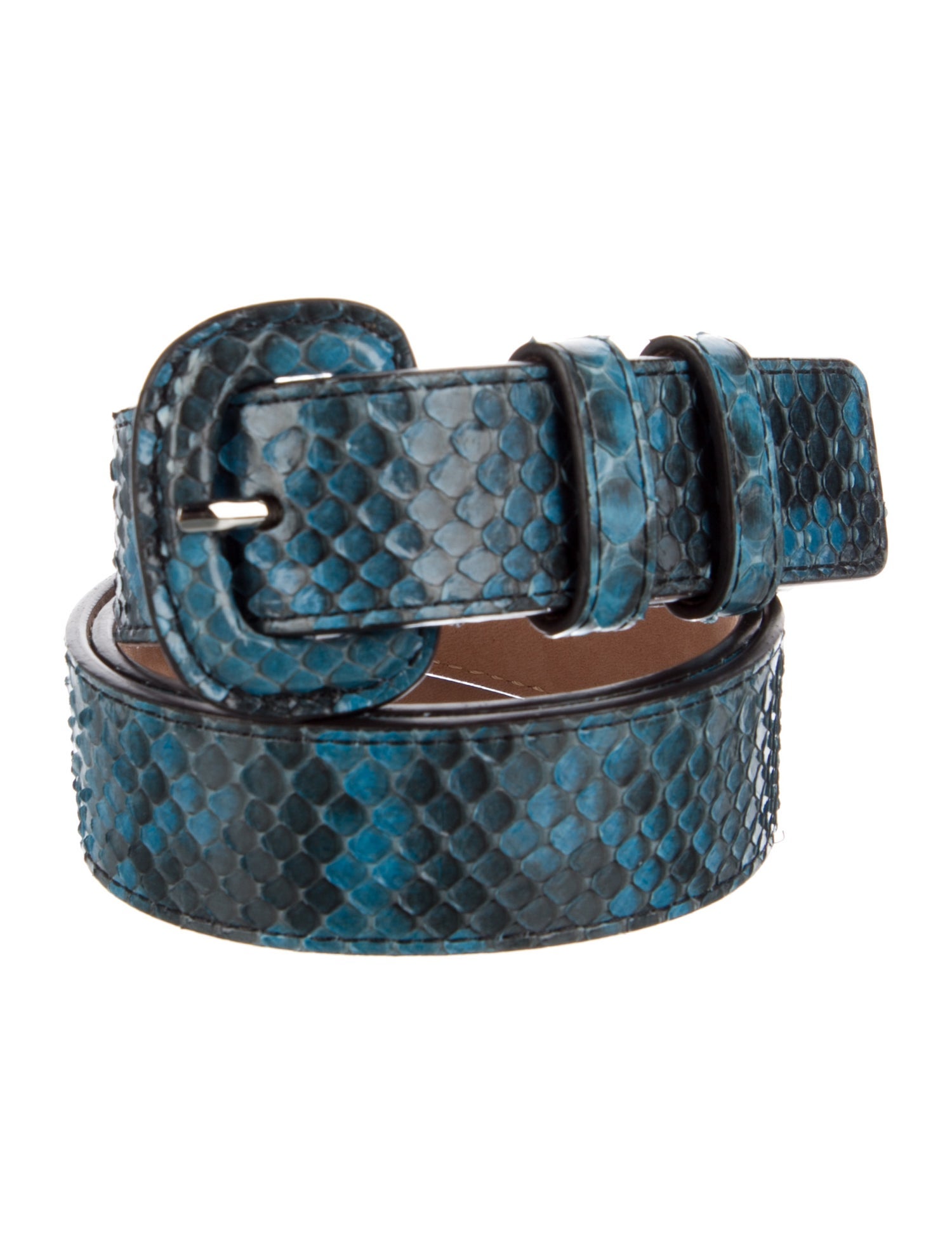 Michael Kors Skinny Snakeskin Belt