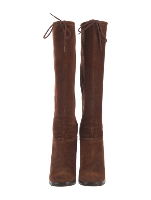 Michael Kors Suede Lace-Up Boots