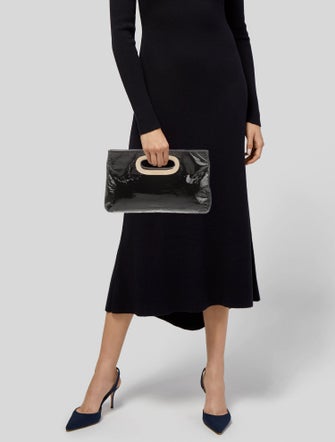 Michael Michael Kors Patent Leather Top Handle Bag