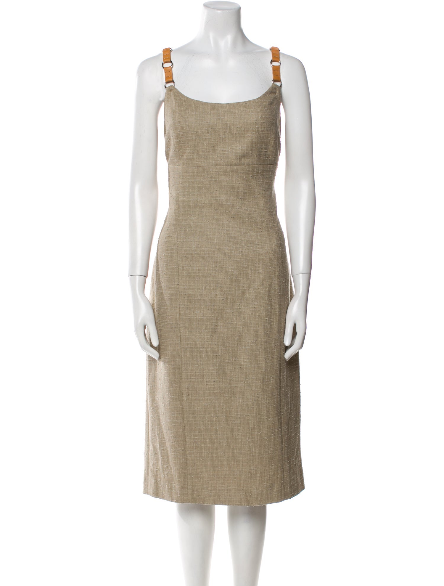 Michael Kors Square Neckline Knee-Length Dress