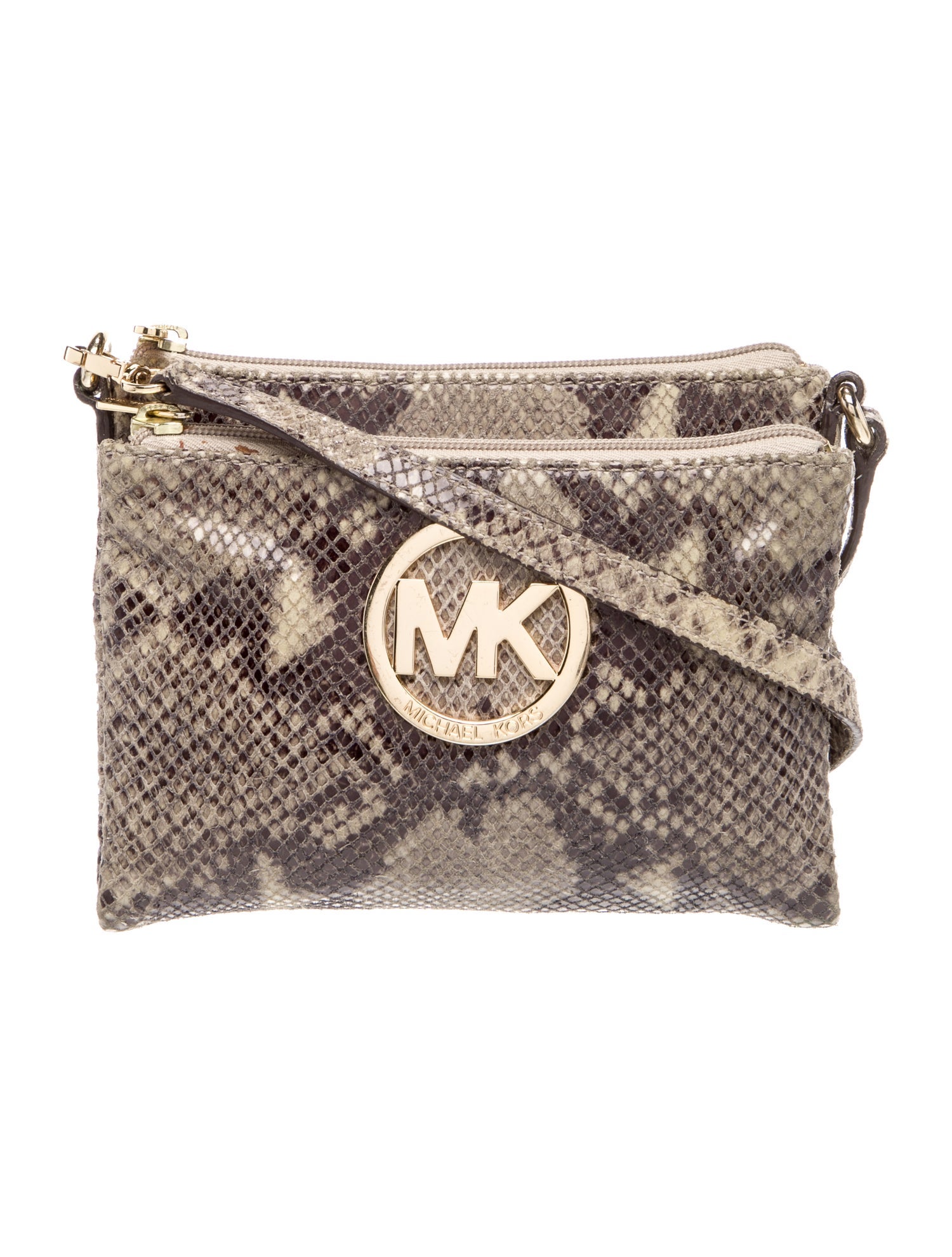 Michael Kors Embossed Leather Crossbody Bag
