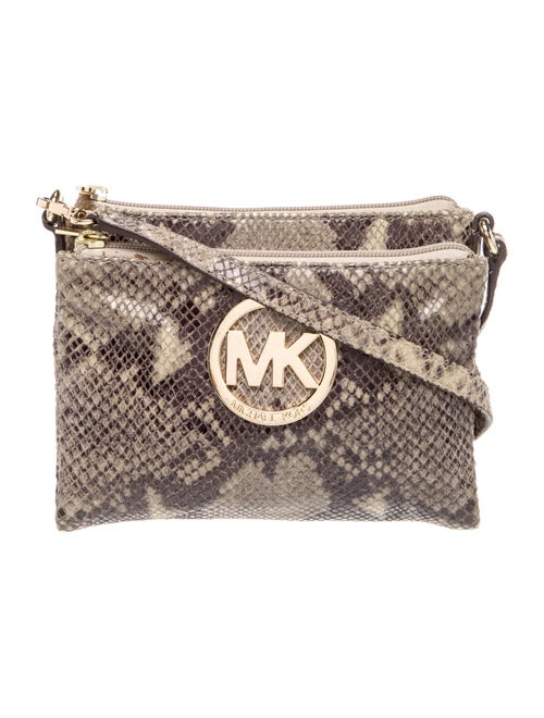 Michael Kors Embossed Leather Crossbody Bag