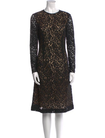 Michael Kors Lace Pattern Knee-Length Dress