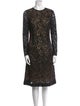 Michael Kors Lace Pattern Knee-Length Dress