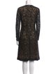Michael Kors Lace Pattern Knee-Length Dress