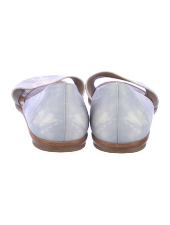 Michael Kors Leather Printed Slingback Sandals