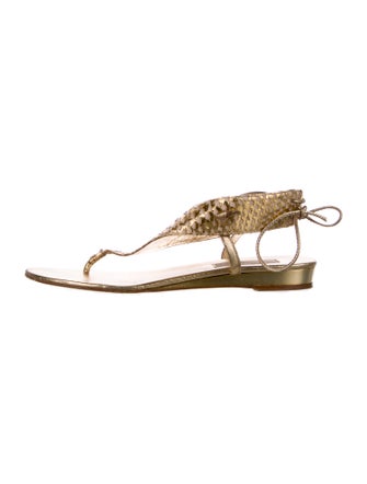 Michael Kors Snakeskin Slingback Sandals