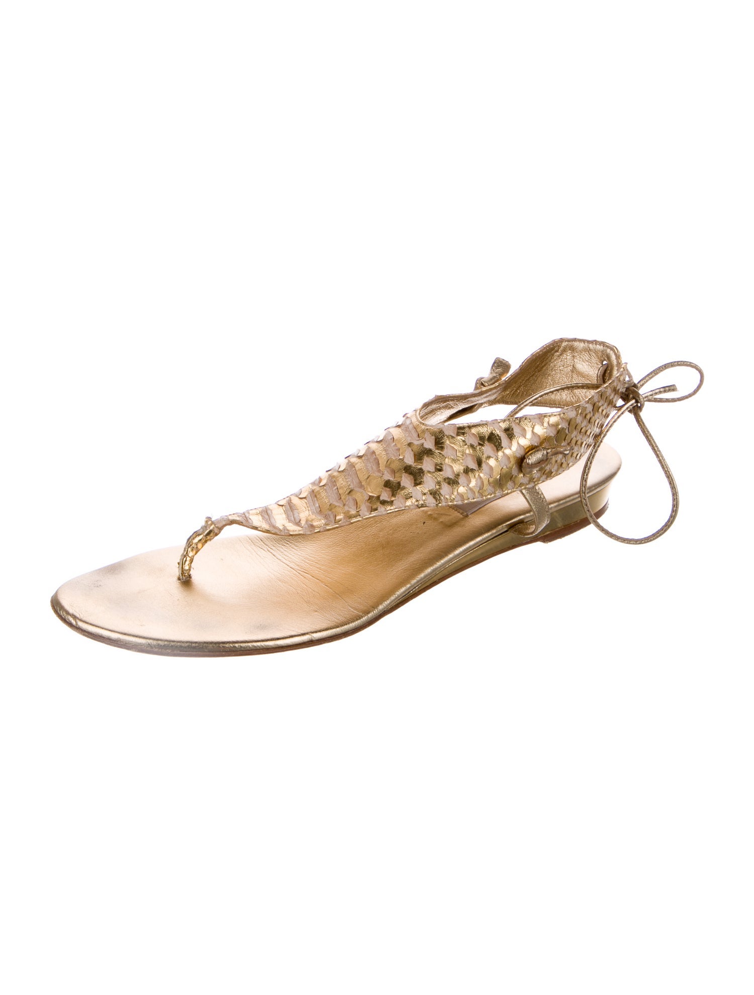 Michael Kors Snakeskin Slingback Sandals