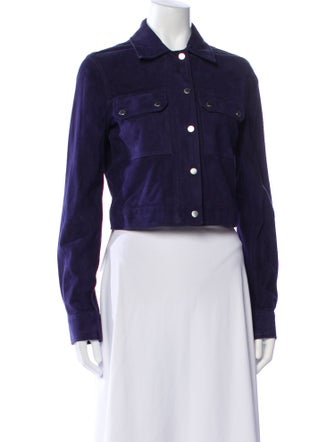 Michael Kors Lambskin Denim Jacket