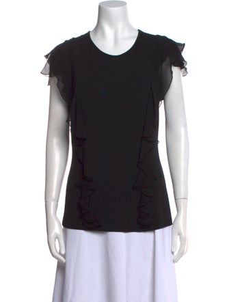 Michael Kors Scoop Neck Short Sleeve T-Shirt