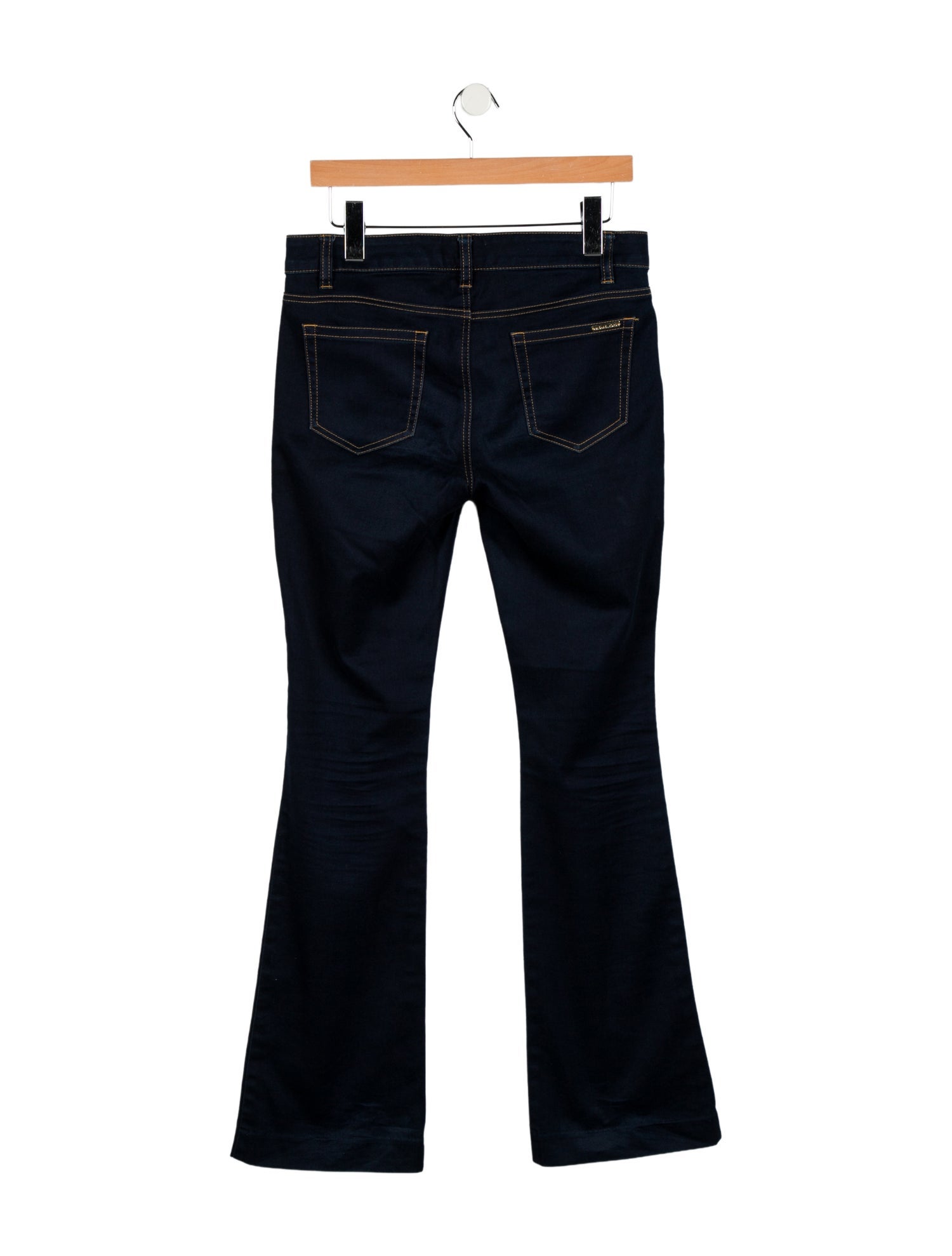 Michael Kors Mid-Rise Wide Leg Jeans