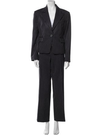 Michael Kors Virgin Wool Printed Pantsuit