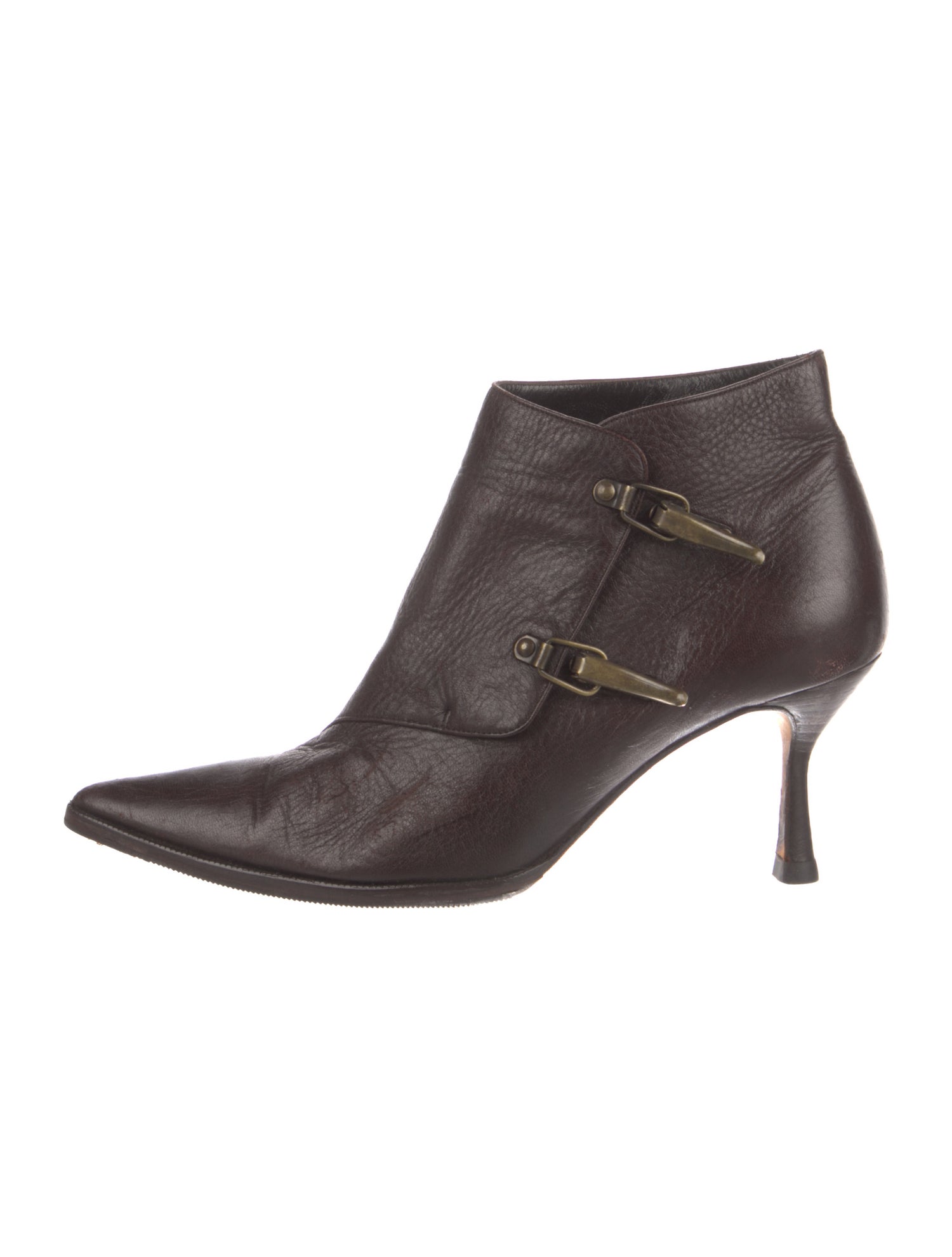 Michael Kors Leather Moto Boots