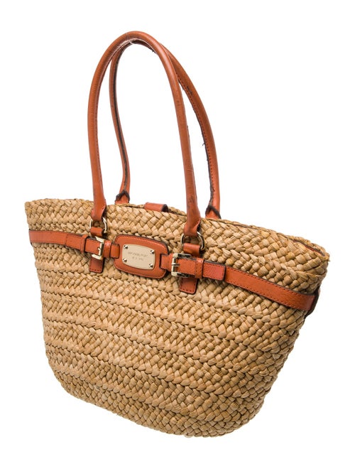 Michael Kors Raffia Top Handle Bag