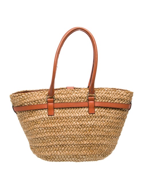 Michael Kors Raffia Top Handle Bag