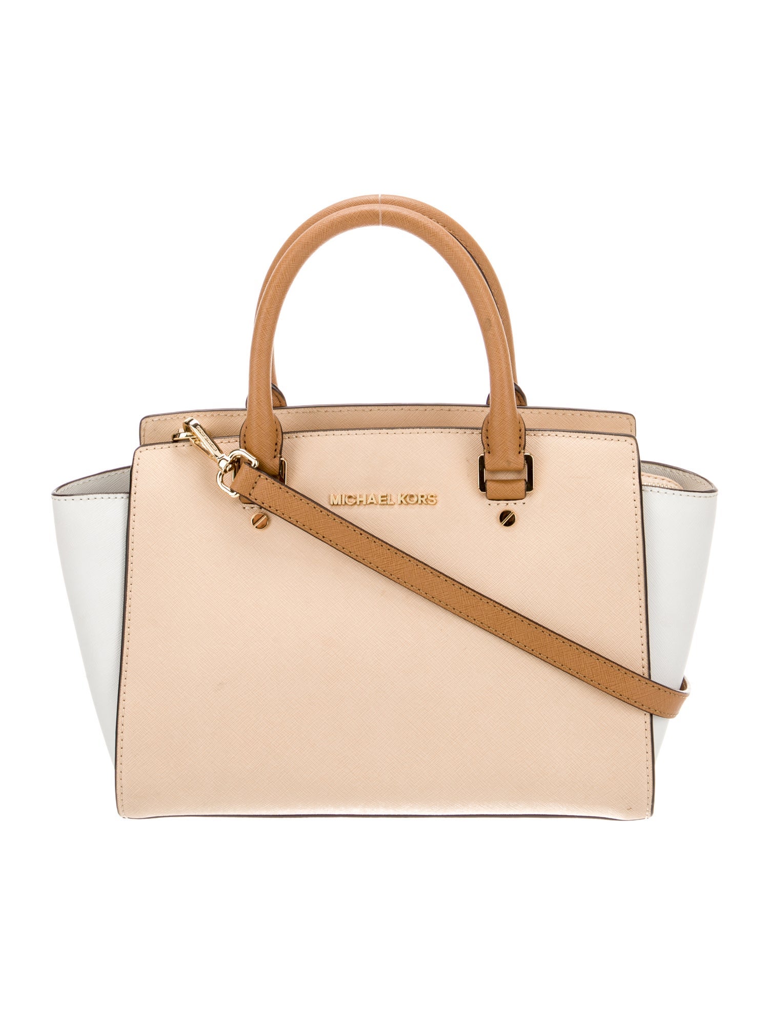 Michael Kors Saffiano Leather Top Handle Bag