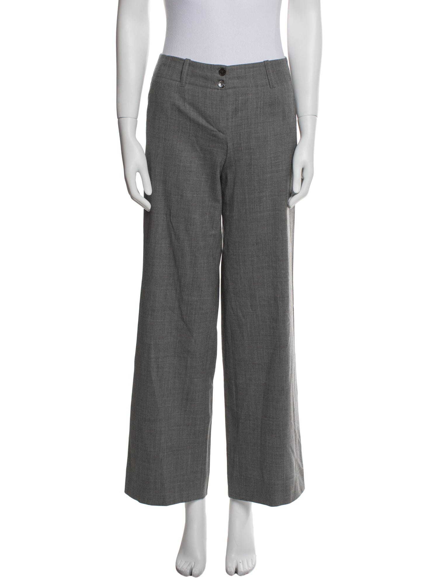 Michael Kors Virgin Wool Wide Leg Pants