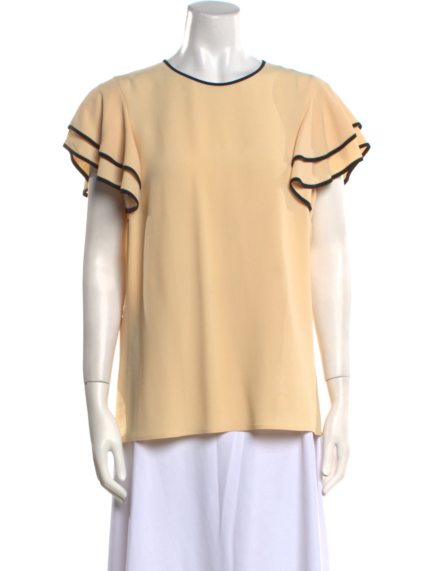 Michael Kors Linen Crew Neck Blouse