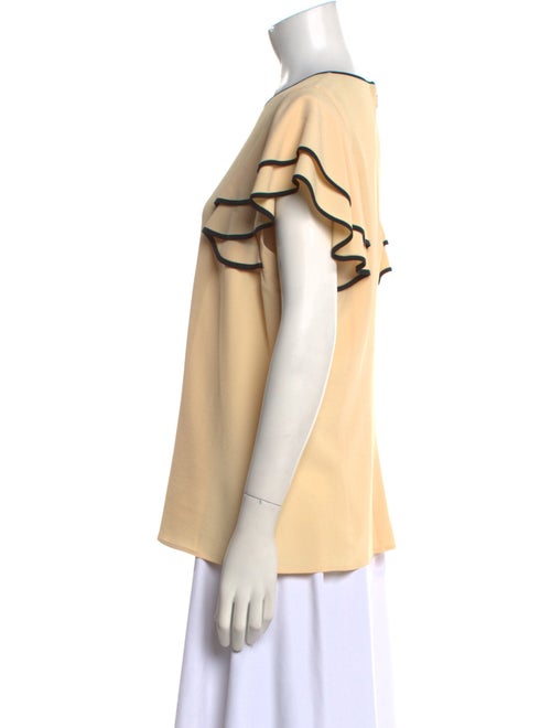 Michael Kors Linen Crew Neck Blouse