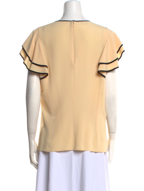 Michael Kors Linen Crew Neck Blouse