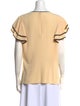 Michael Kors Linen Crew Neck Blouse