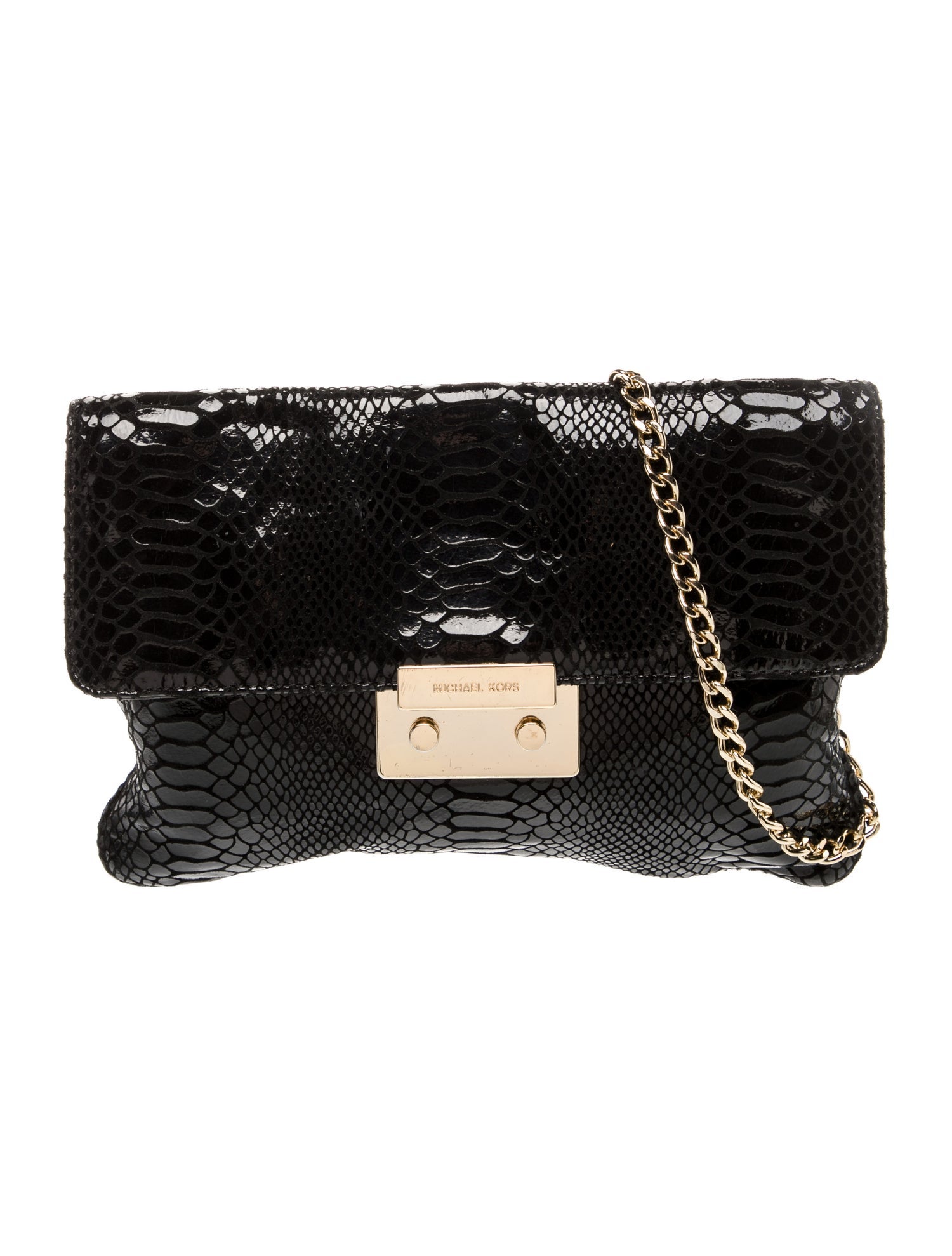 Michael Kors Embossed Leather Shoulder Bag