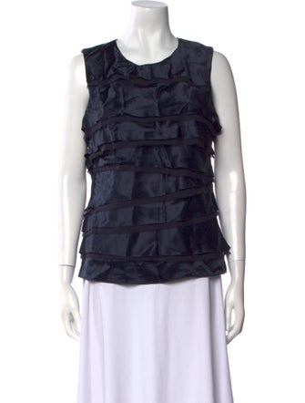 Michael Kors Silk Scoop Neck Top