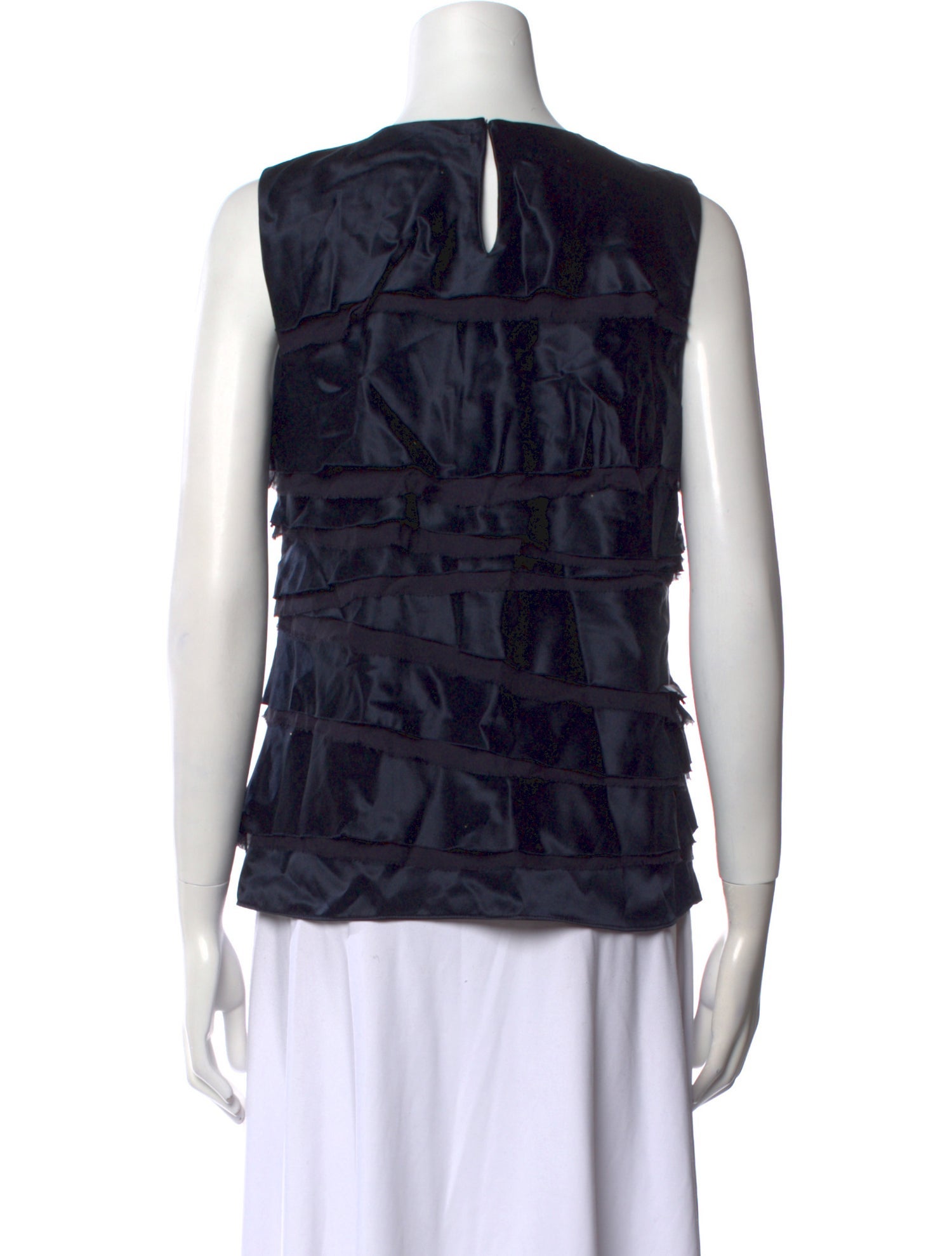 Michael Kors Silk Scoop Neck Top