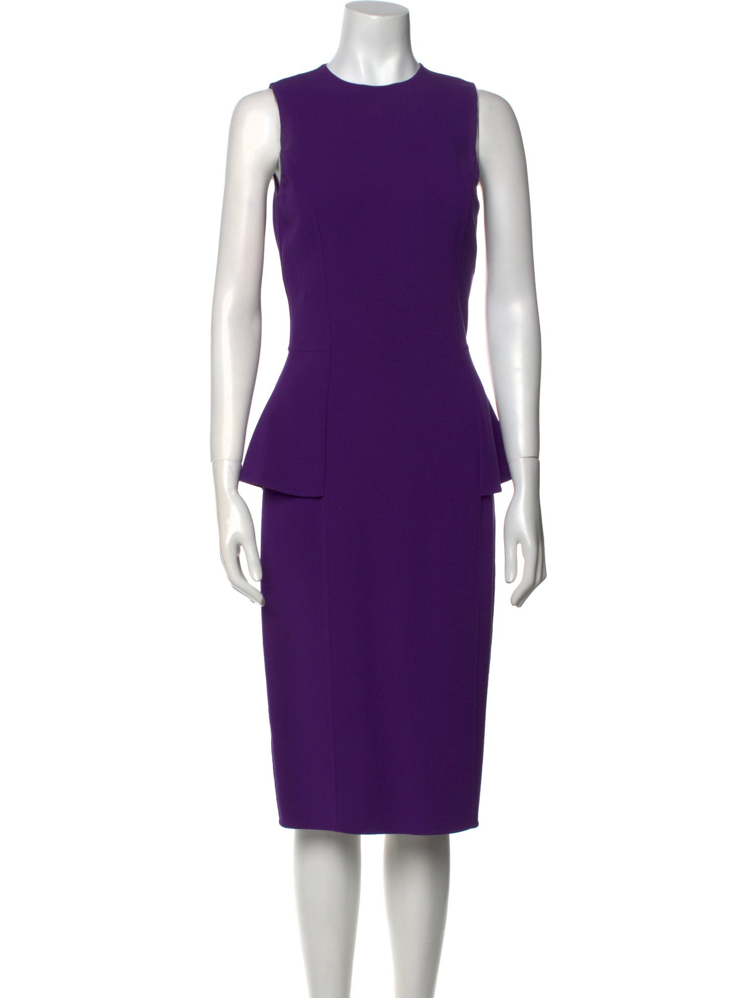 Michael Kors Virgin Wool Midi Length Dress