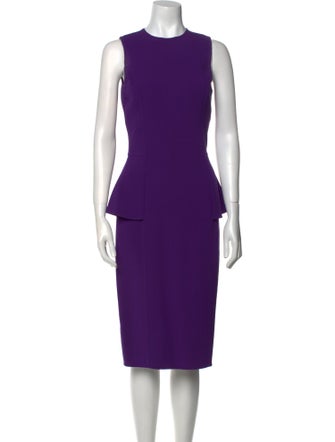 Michael Kors Virgin Wool Midi Length Dress