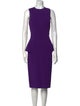 Michael Kors Virgin Wool Midi Length Dress