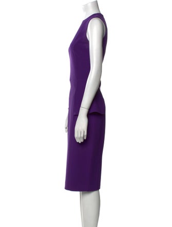 Michael Kors Virgin Wool Midi Length Dress