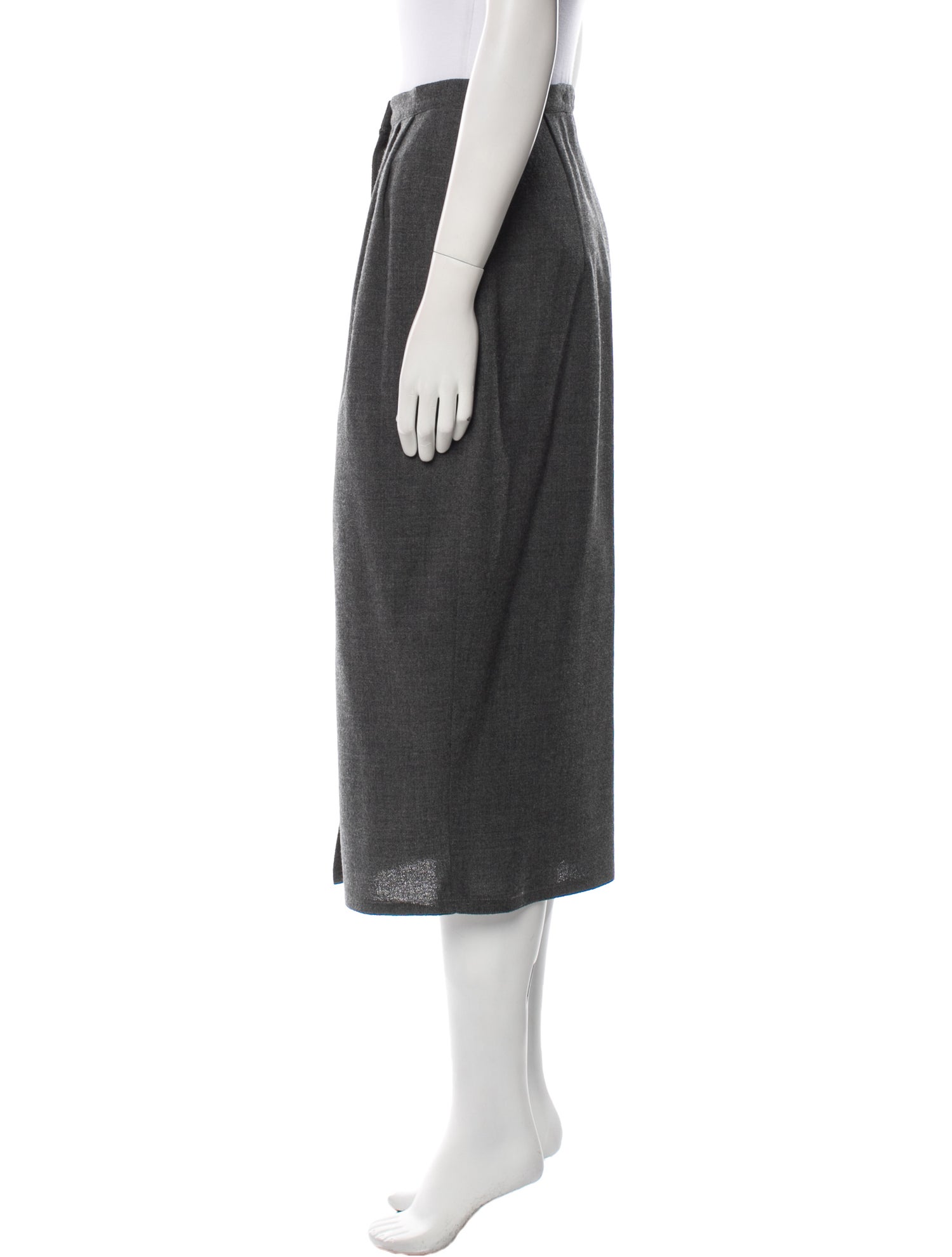Michael Kors Wool Midi Length Skirt