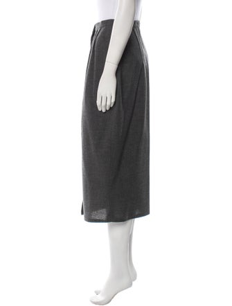 Michael Kors Wool Midi Length Skirt