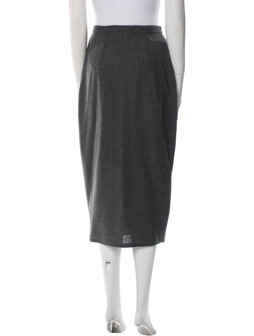 Michael Kors Wool Midi Length Skirt