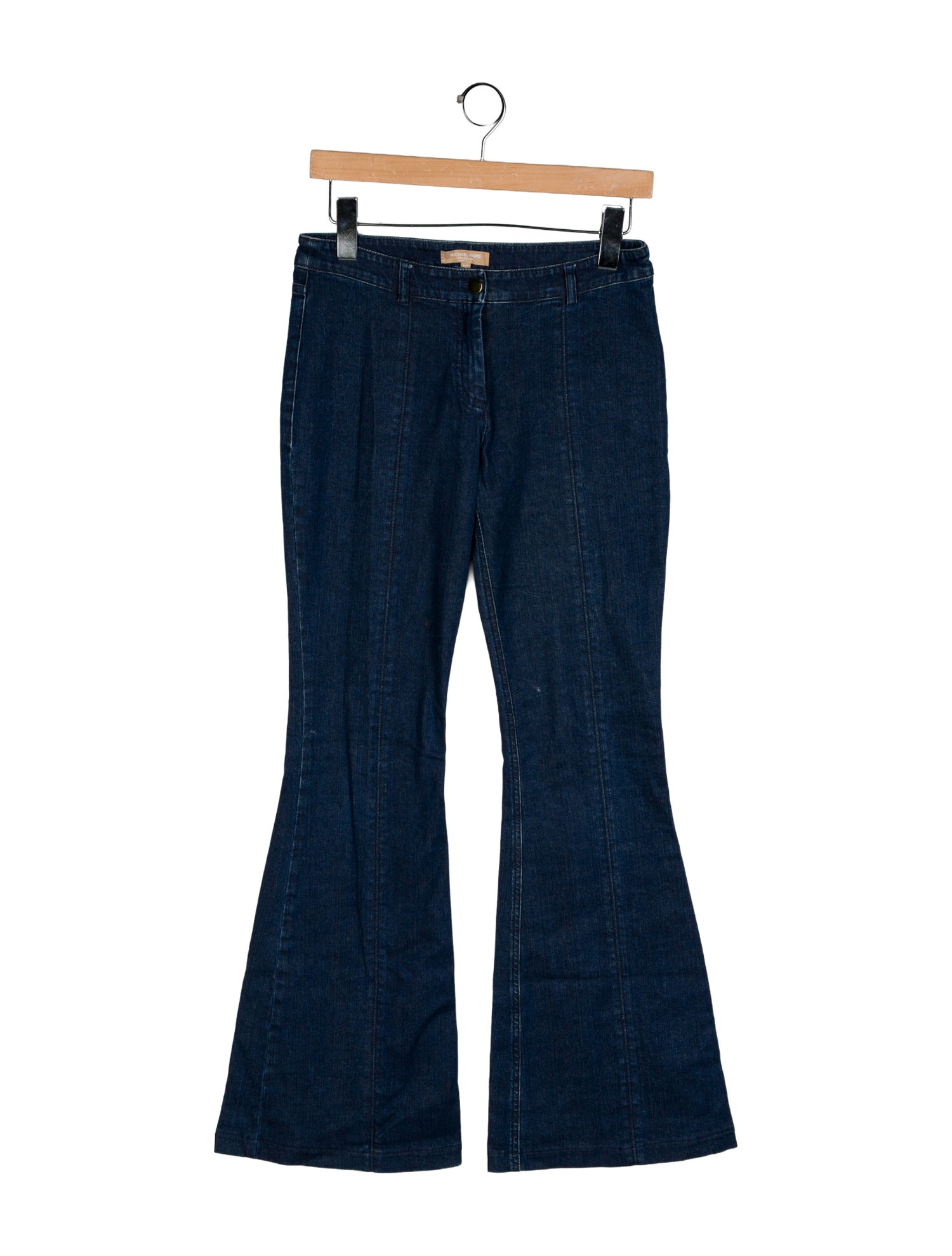 Michael Kors Mid-Rise Wide Leg Jeans