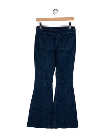 Michael Kors Mid-Rise Wide Leg Jeans