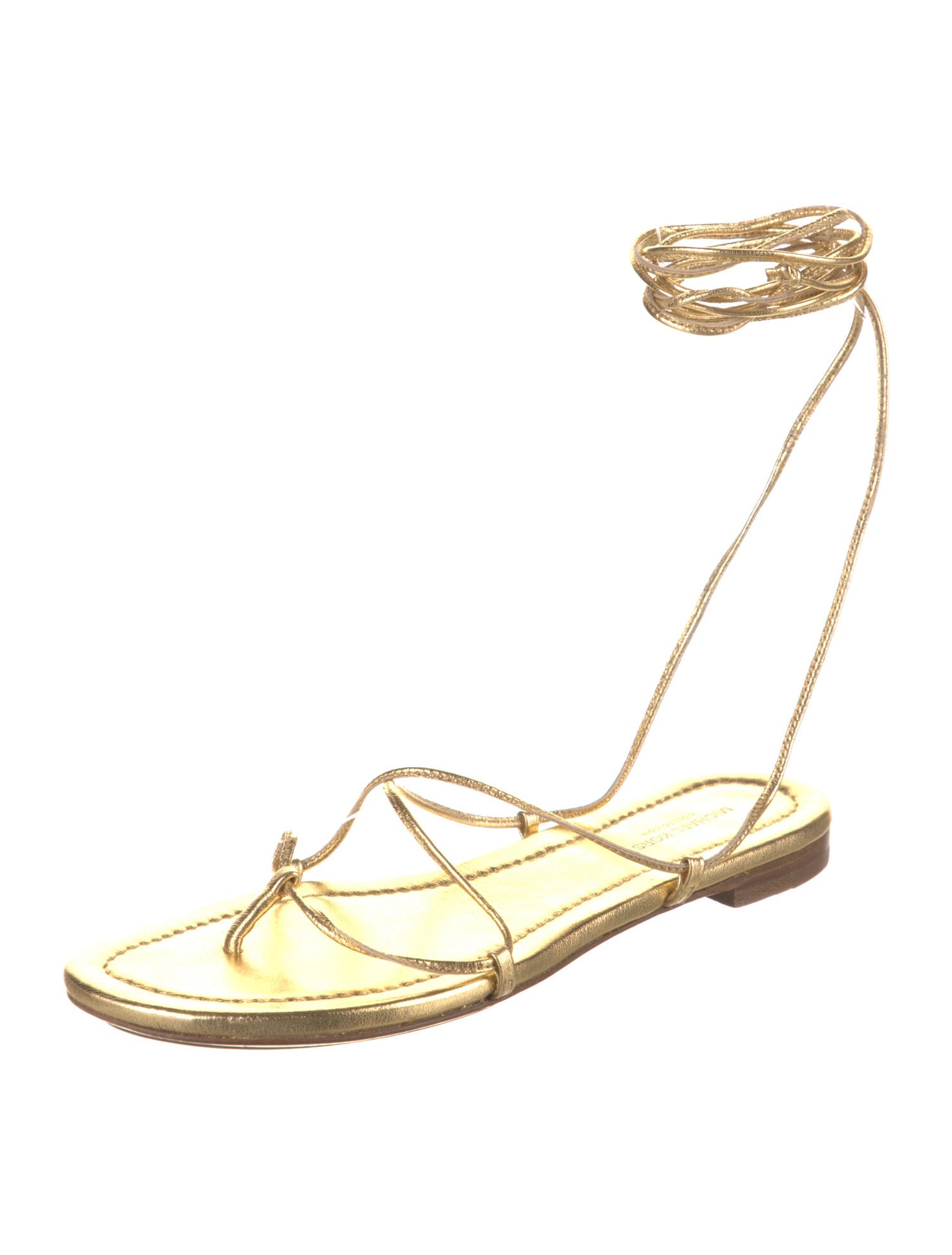 Michael Kors Leather Gladiator Sandals