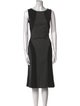 Michael Kors Virgin Wool Midi Length Dress